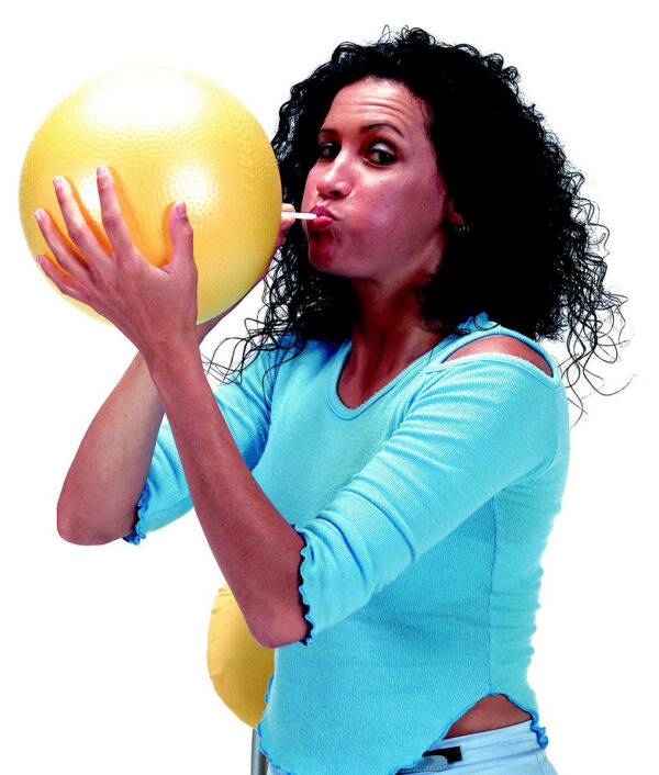 Ballon paille ultra-leger - 18 cm vert