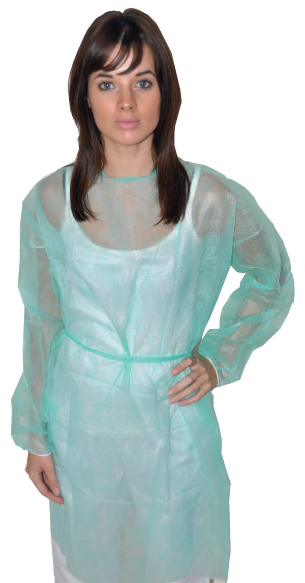 Blouse d'isolation verte - sachet 10
