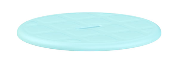 Assise souple ronde pour tabouret de douche capri rond - bleu – Image 4