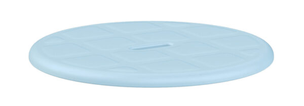 Assise souple ronde pour tabouret de douche capri rond - bleu – Image 2