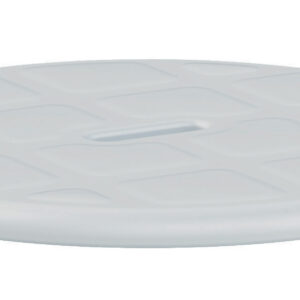 Assise souple ronde pour tabouret de douche capri rond - gris