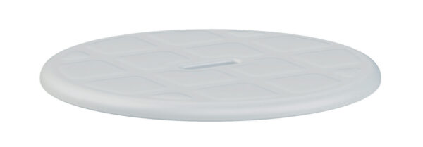 Assise souple ronde pour tabouret de douche capri rond - gris