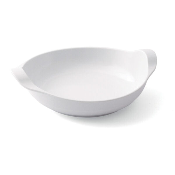 Assiette creuse en melamine - blanc - standard