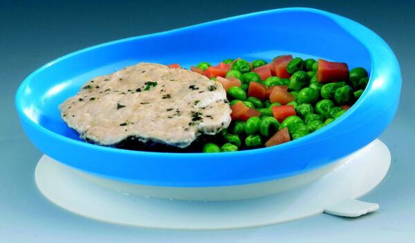 Assiette à rebord sur ventouse