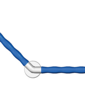 Barre de relèvement grip 135° - blanc/bleu