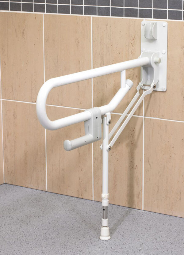 Bras d&apos;appui relevable pro - pied reglable blanc