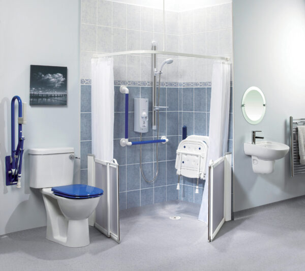Bras d&apos;appui relevable pro - pied reglable bleu – Image 5