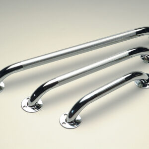 Barre d&apos;appui acier chrome - 30 cm