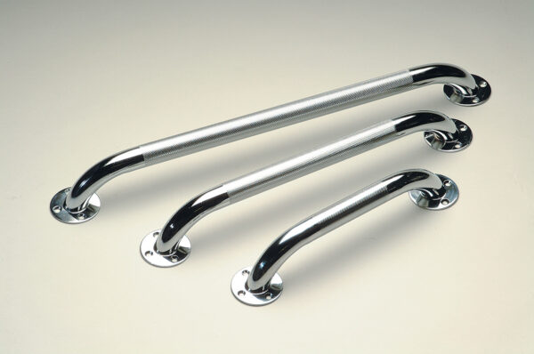 Barre d&apos;appui acier chrome - 30 cm