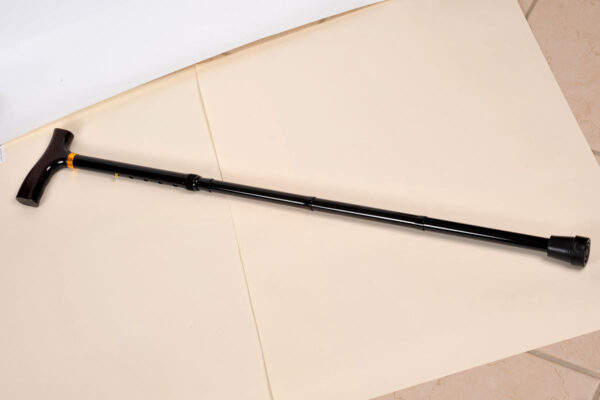 Canne design en aluminium pliante ou fixe - noir - pliante