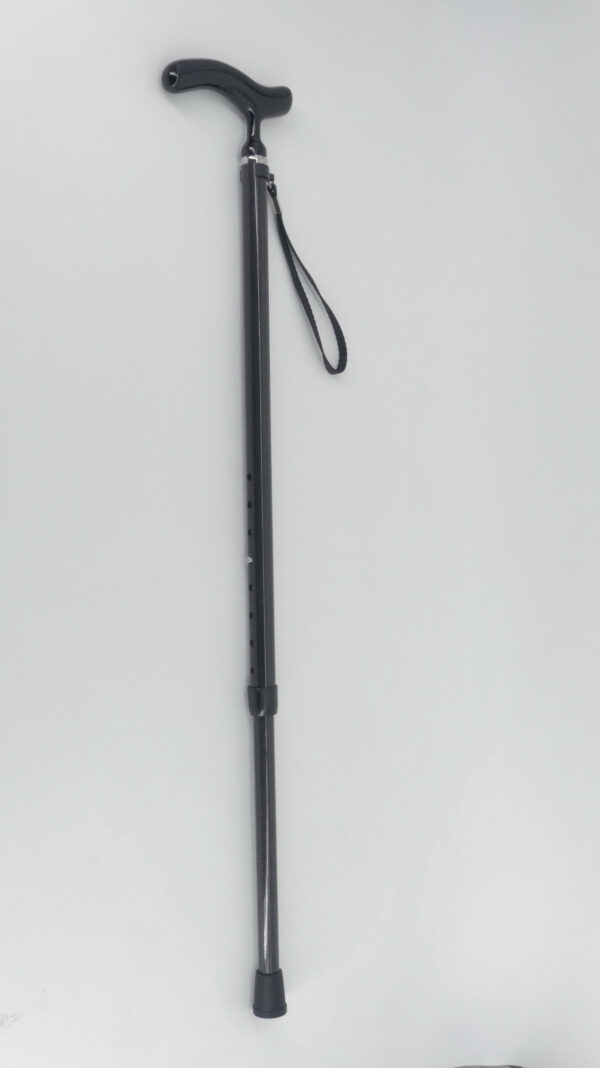 Canne de marche en carbone fixe ou pliable - noir - fixe