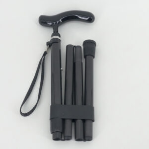 Canne de marche en carbone fixe ou pliable - noir - pliable