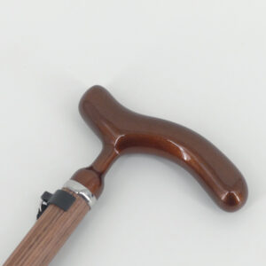 Canne de marche en carbone fixe ou pliable - bois de rose - pliable