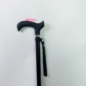 Canne design en aluminium pliante ou fixe - noir - fixe