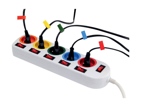 Bloc multiprises couleur