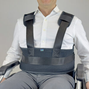 Ceinture abdominale à bretelles mesh